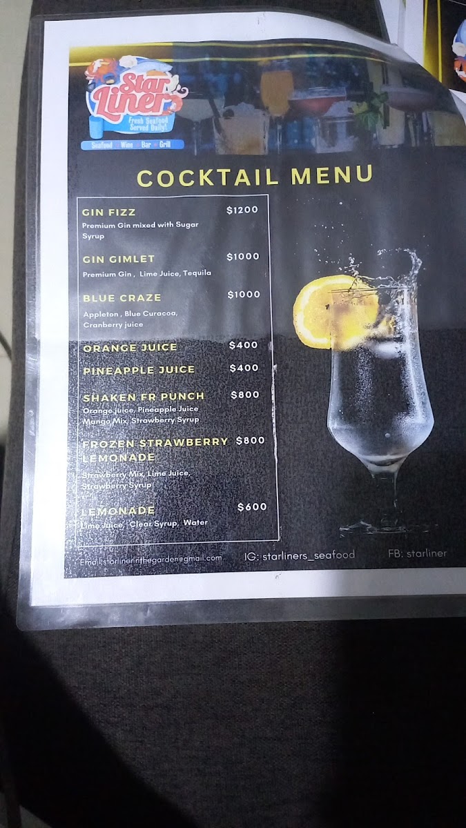 Menu Starliner Seafood Wine-Bar And Grill-3