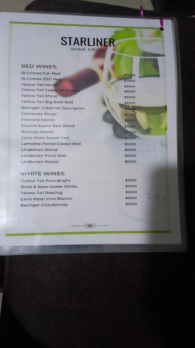 Menu Starliner Seafood Wine-Bar And Grill-4