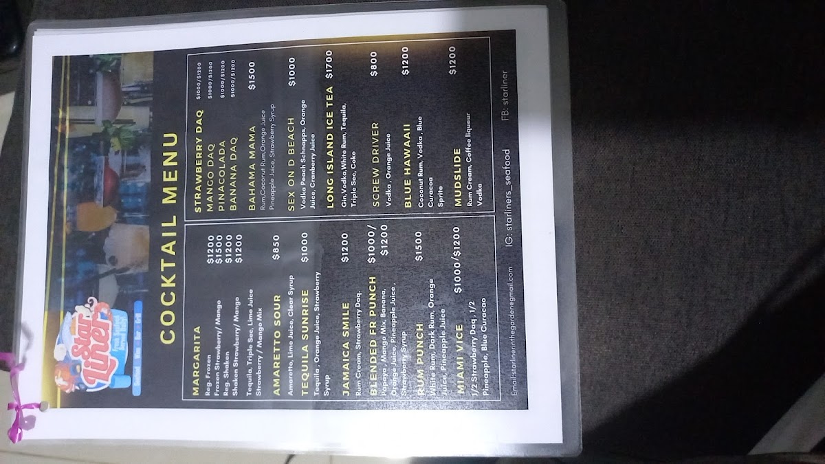 Menu Starliner Seafood Wine-Bar And Grill-5
